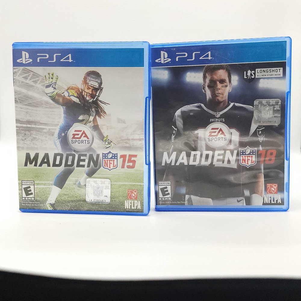 Madden NFL 18 and15 Football Video Game PlayStation 4